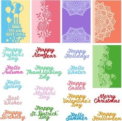 7pcs Metal Die Cuts Carbon Steel Assorted Designs Card Making Birthday Decor