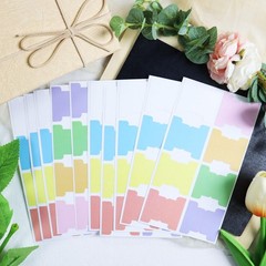 YIKTUNQ 80 Pieces Sticky Blank Monthly Index Tabs Double-Sided Large, Multi