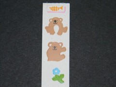 Vintage Toots 1982 KOALAS Sticker Strip by Cardesign #MUS 139 Cuddly Koala Bears