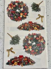 4 Sealed Packages – MRS. GROSSMAN’S. Stickers – Christmas Greens & Holiday 1998