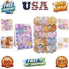 20 Sets 3D Sticker Scenes for Kids, Create Your Own Scene Sticker Book, Cute …
