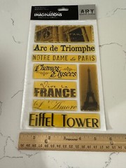 Creative Imaginations Art Warehouse Paris France by Danelle Johnson Eiffel Tower