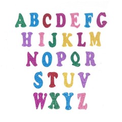 5 Sheets 210PCS Colorful Glittery Foam Self Adhesive Letters