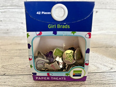 Around the Block Girl and Boy BRADS Paper Treats New 42 Pieces Each Box