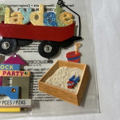 Jolees by You Scrapbook Stickers Play date Toddler Wagon Sandbox Retired New