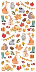 Autumn Fall Woodland Animals Pumpkins Stickers Planner Scrapbook Supply Crafts