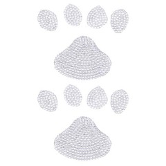 2Pcs Crystal Stickers Decorative Decals for Clothes Bags