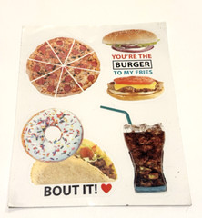 Horizon Group USA Stickers Pizza Burger Taco Soda Pop Donut 69997 Unused 2016