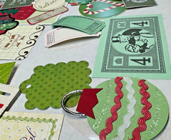 Christmas lot scrapbook planner journal junk collage ephemera paper crafting art