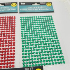 JOT Do It Yourself Projects Gemstone Stickers Multicolor Bling 315 ct/pkg x5