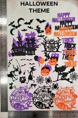 HALOWEEN THEME PAPER DIECUT FOR CRAFT SCRAPBOOKING CARDMAKING EMBELISHMENT