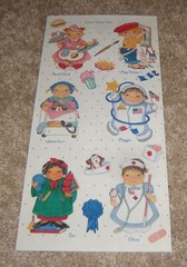 Tie Me To The Moon ~ Dimple Street Gang Sticker Sheet ~ Career Girls
