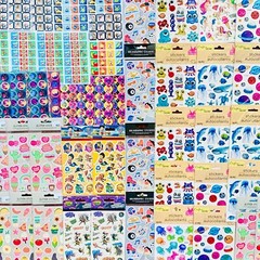 1079+ STICKERS Happy Faces Hearts Stars Rainbows Unicorns retro fantasy