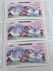 3 Vintage 1983 Hallmark Stick-r-treats Rose Petal Place Sticker Treats Sheet