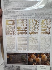 IOD Retired Christmas Gilded Transfer 2024 – Tinsel. Iron Orchid Designs