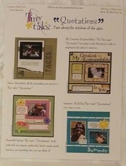 My Mind’s Eye TINY TALES QUOTATIONS Cardstock Scrapbooking Stickers Set NEW