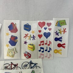 Vtg Creative Memories Sticker Lot School Camping Fall Valentines 40+ Sheets