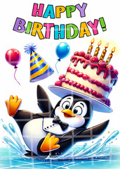 DIY Birthday Card Fronts Set of 4, 5×7 Animal Humor Designs for Card Making