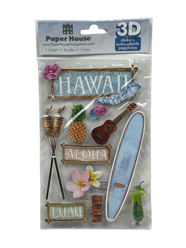 Paper House 3D Dimensional Stickers UChoose Travel Country Wedding Outdoors Etc.