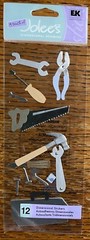 Jolees Tool Box Tools Wrench Hammer Handyman Dad Screwdriver Pliers Nails Saw