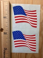 American Flag Sticker Sheet Scrapbook Craft Stickers