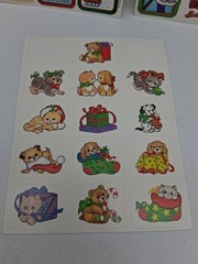 Vintage Christmas Sticker Sheets Lot of 3 Paper Magic