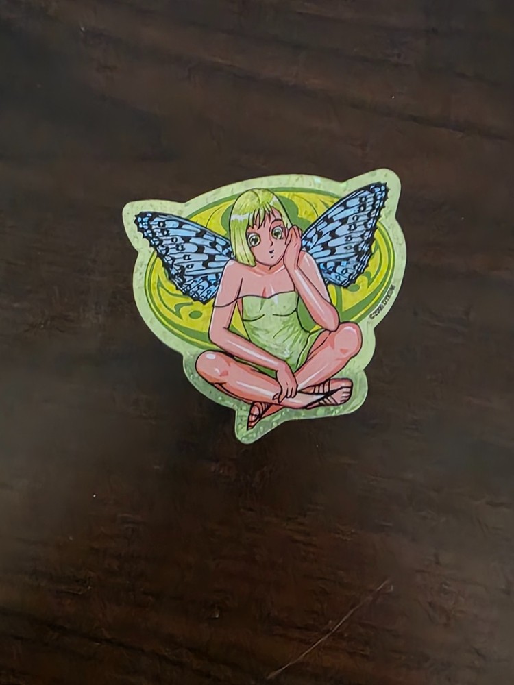 Vintage Stickers Fairy Prism Vending Machine Sticker Dykom 2000