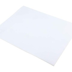 White Sticker Paper Full Sheet Labels 8.5 x 11 Matte Printable for Laser and