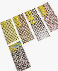 SuperShapes Stickers Vintage Lot Sports Fish Panda Sticker