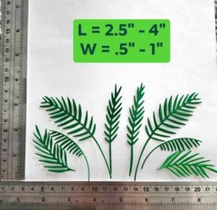 TROPICAL PALM LEAVES PAPER DIE CUT FOR SCRAPBOOKING CARDMAKING EMBELISHMENT