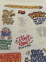 Vintage 80s 90s Stickers LOT Hallmark Suzy Zoo visits Current cartoon characters