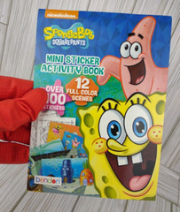 SpongeBob Squarepants Mini Sticker Activity Book 100+ Stickers Colorful Scenes