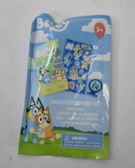Lot of 2 Bluey Mini Stationery Set w Sketch Pads/Stamper/Sticker Sheet