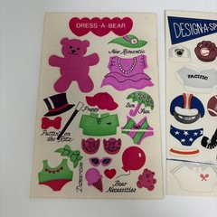 SET! Vintage Sandylion maxi activity sheet Stickers