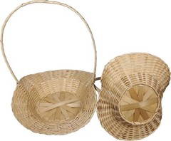 3 PC Oval Bamboo Baskets 4″ 5″ 6″ 7″ 8″ 10″ 12″ 14″ 16″ 18″ for Wedding