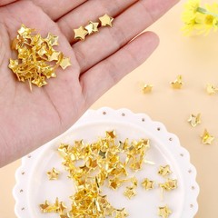 100pcs Split Pins, Metal Fasteners Mini Brads, 10mm x 8mm Round Scrapbooking …