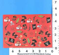 Pirates, Pirate Accessories & Flags Sticker Sheet