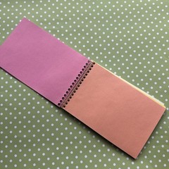 Vintage 80s 90s Hambly Notepad Studios Music Note Mirror Foil mini notebook