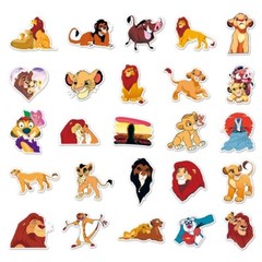 10 Pcs Lion King, Samba, Nala Stickers | Laptop, Water Bottle, Journal
