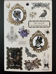 RECOLLECTIONS HALLOWEEN STICKER BOOK 12 PAGE 336 PC STICKERS DEAD REGENCY