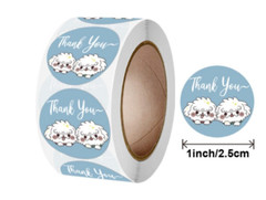40 THANK YOU FOR SUPPORTING MY SMALL BUSINESS ENVELOPE SEALS LABELS STICKERS 1″