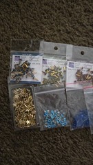 Mixed Brands Scrapbooking Metal Brads & Eyelets Lot Multicolor Goodies