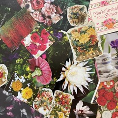 Petals & Pages Collection – Mixed Media Collage Pack, Floral Ephemera Bundle