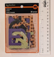 Halloween Letters Chipboard Scrapbooking Embellishments By Recollections 36 Pcs