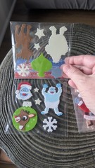 Felt Foam Stickers RUDOLPH THE RED-NOSED REINDEER 2 Sealed Packs 4 Sheets