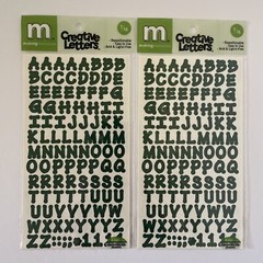 Making Memories Creative Letters Scrapbooking – 7/16″ Dot Forest Green