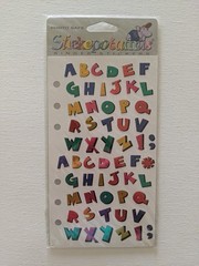 Stickopotamus Letters InLine Skates Tools Planets & Stars Birthday Bash Stickers