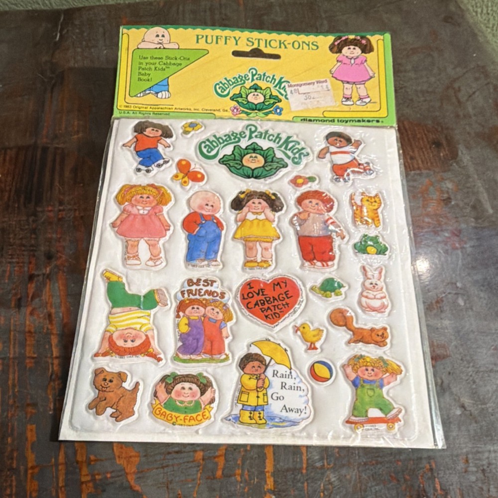 Cabbage Patch Kids Puffy Stickers Style 1 Dolls & Bears Multicolor