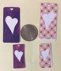 HEART TAG Die-Cuts(12pc)Comes In 2 Sizes(1-1/4″x 1/2″)&(7/8″x 2″)Card Making•