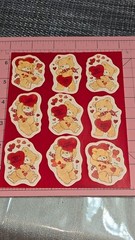 Vintage American Greeting Stickers Teddy Bears Valentine’s Day 1 Sheet